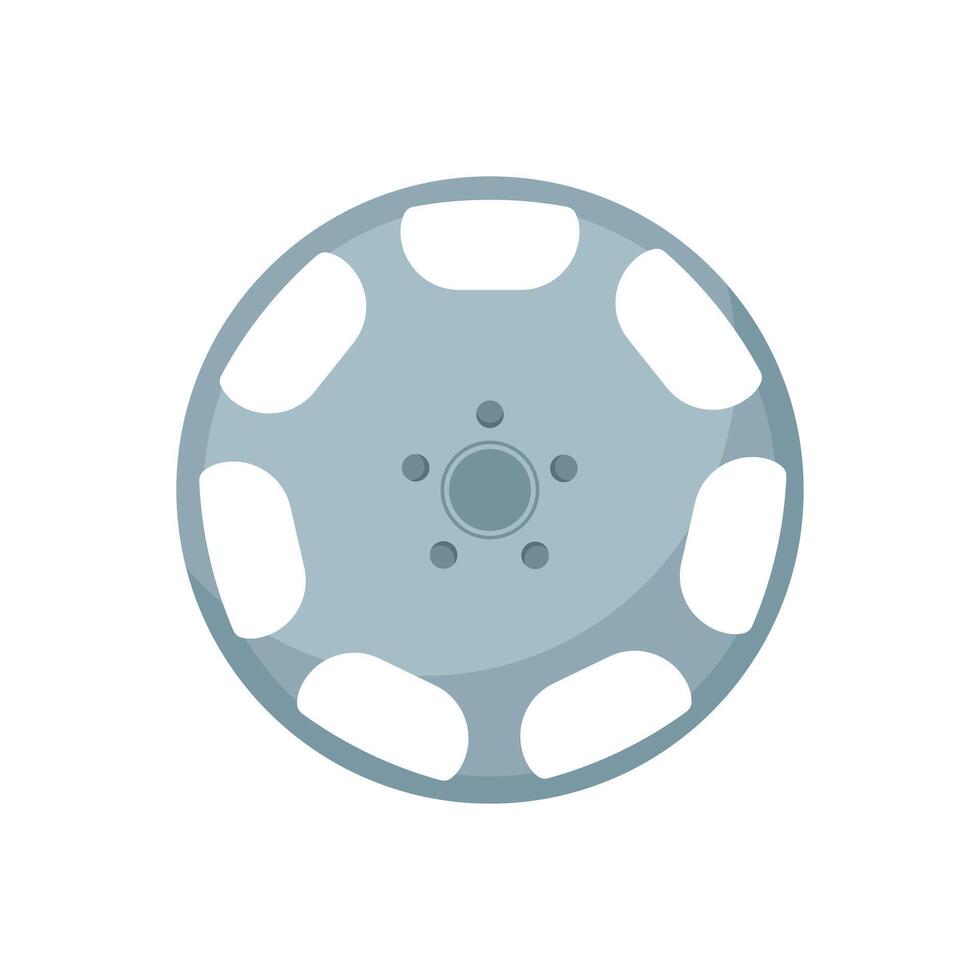 Gray Car Hubcap vector