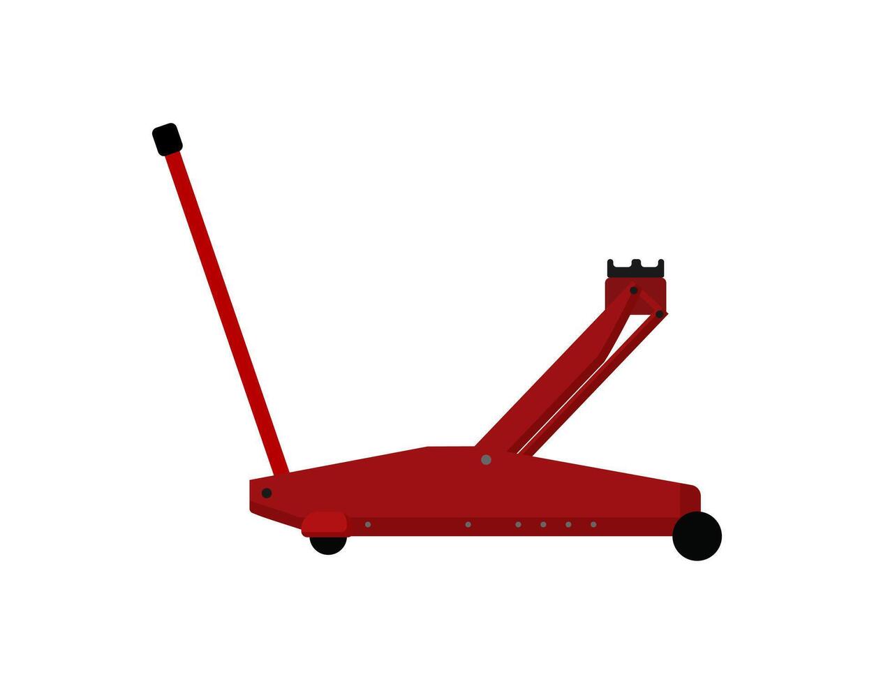 Red Hydraulic Jack vector