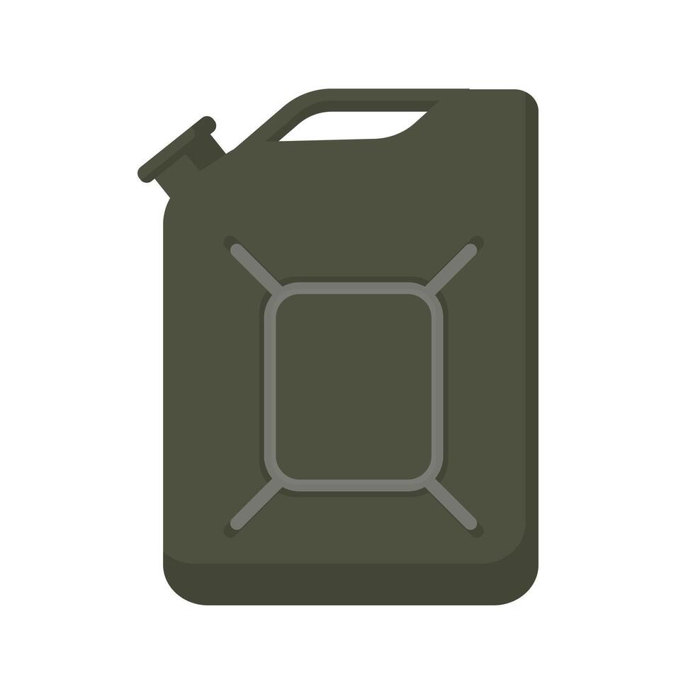 Military Green Fuel Canister vector
