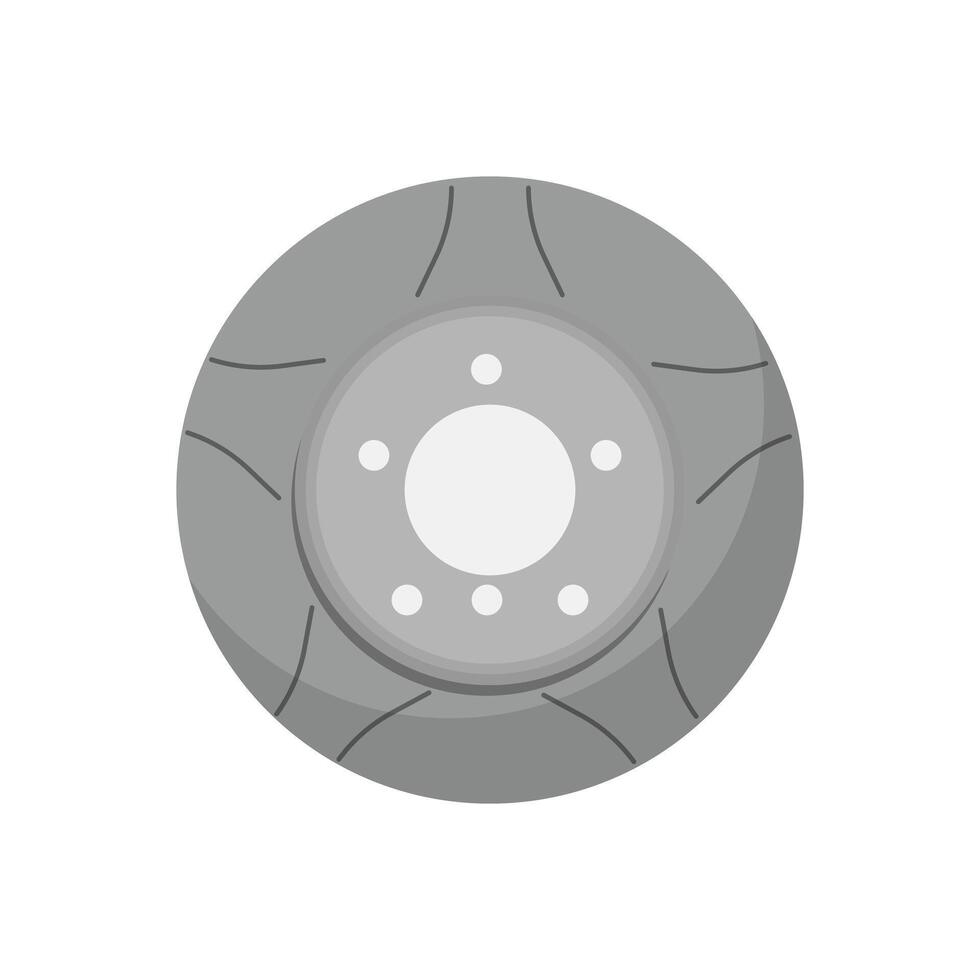 Slotted Brake Rotor vector