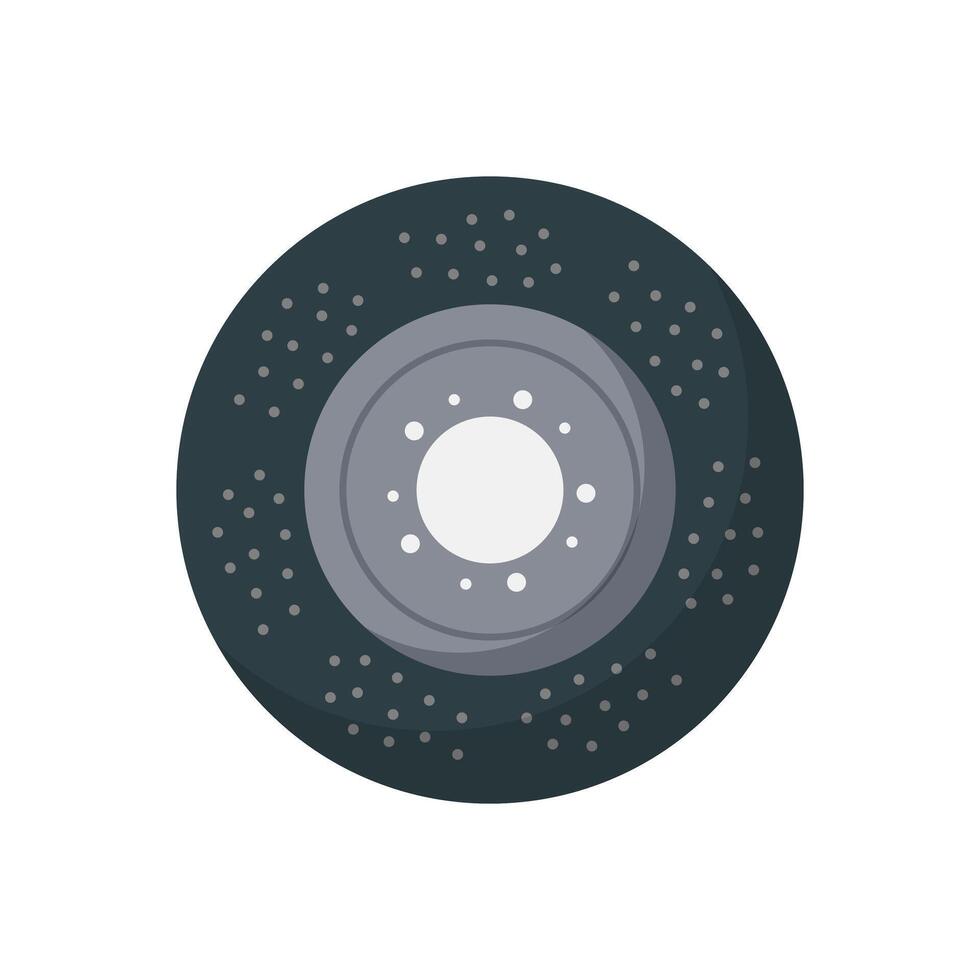Perforated Brake Disc vector