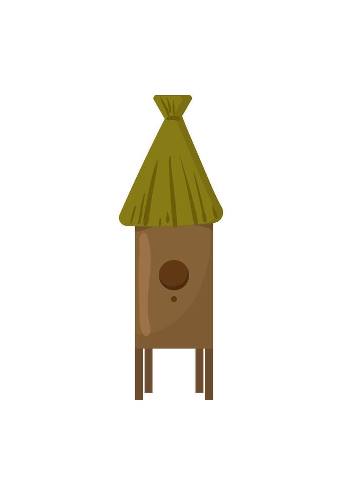 Wooden Beehive Design vector