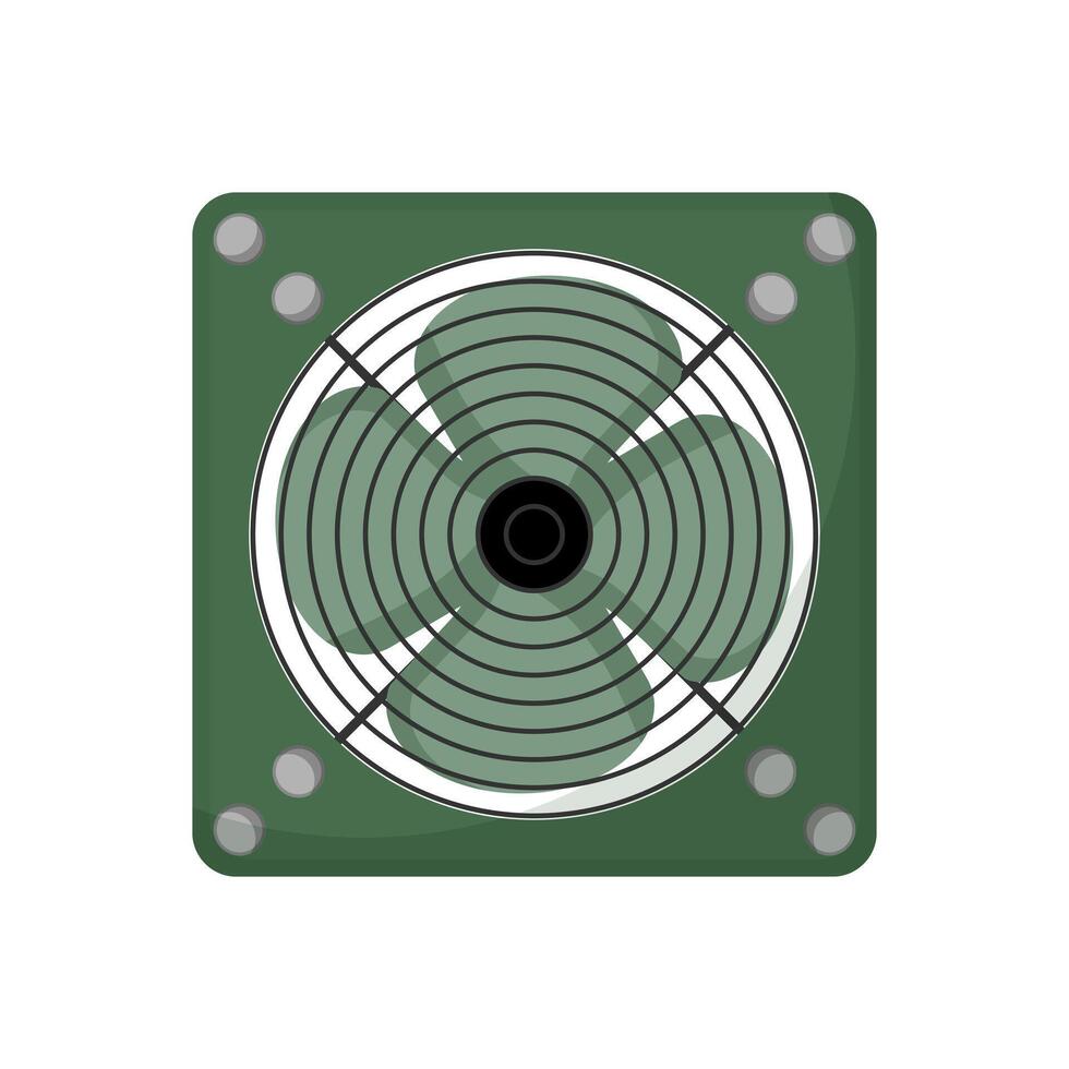 Green Ventilation System Fan vector