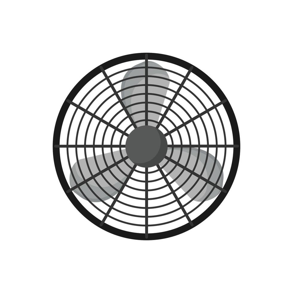 Industrial Circular Fan Design vector