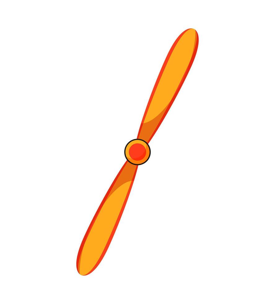Orange Propeller Blade vector