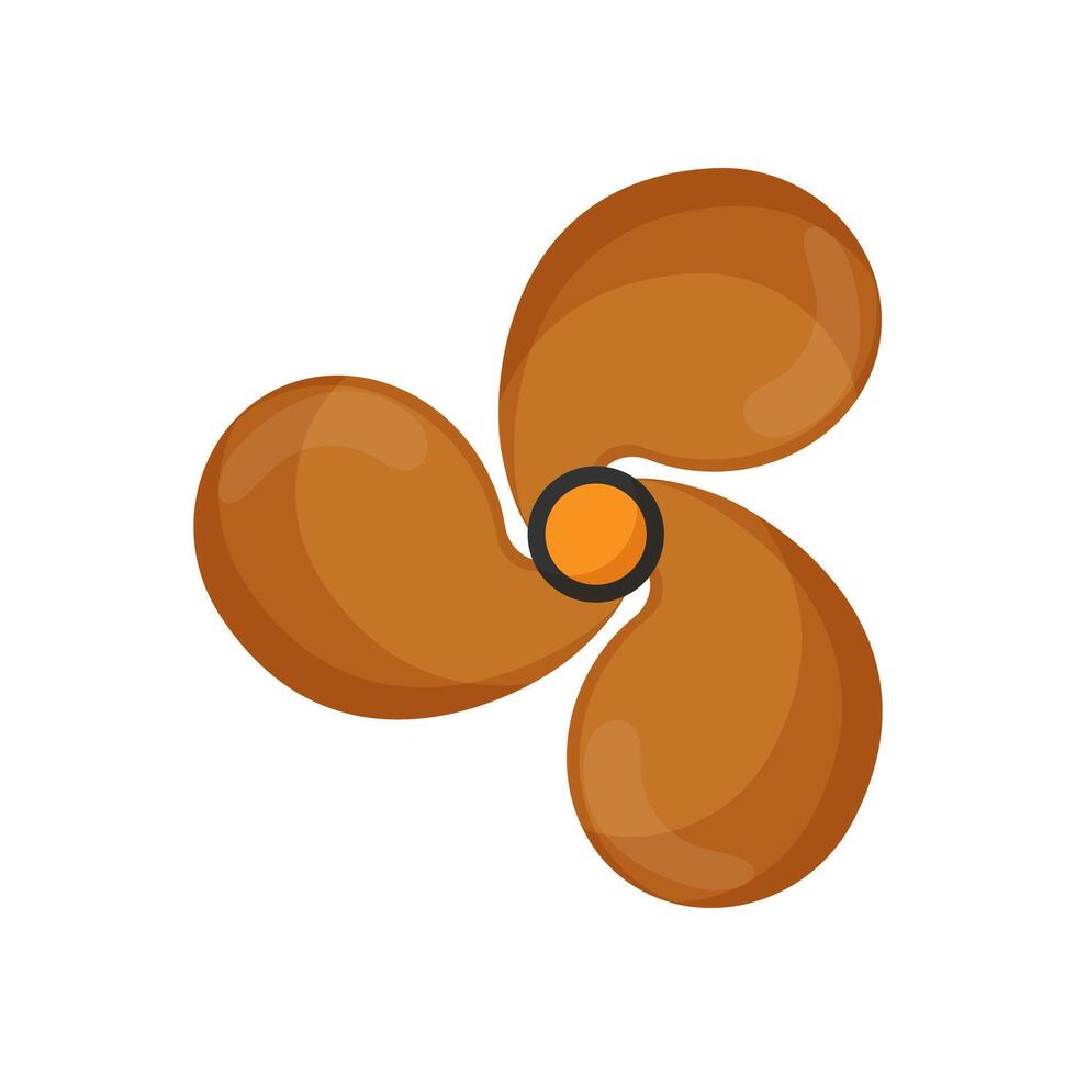Brown Rounded Propeller vector