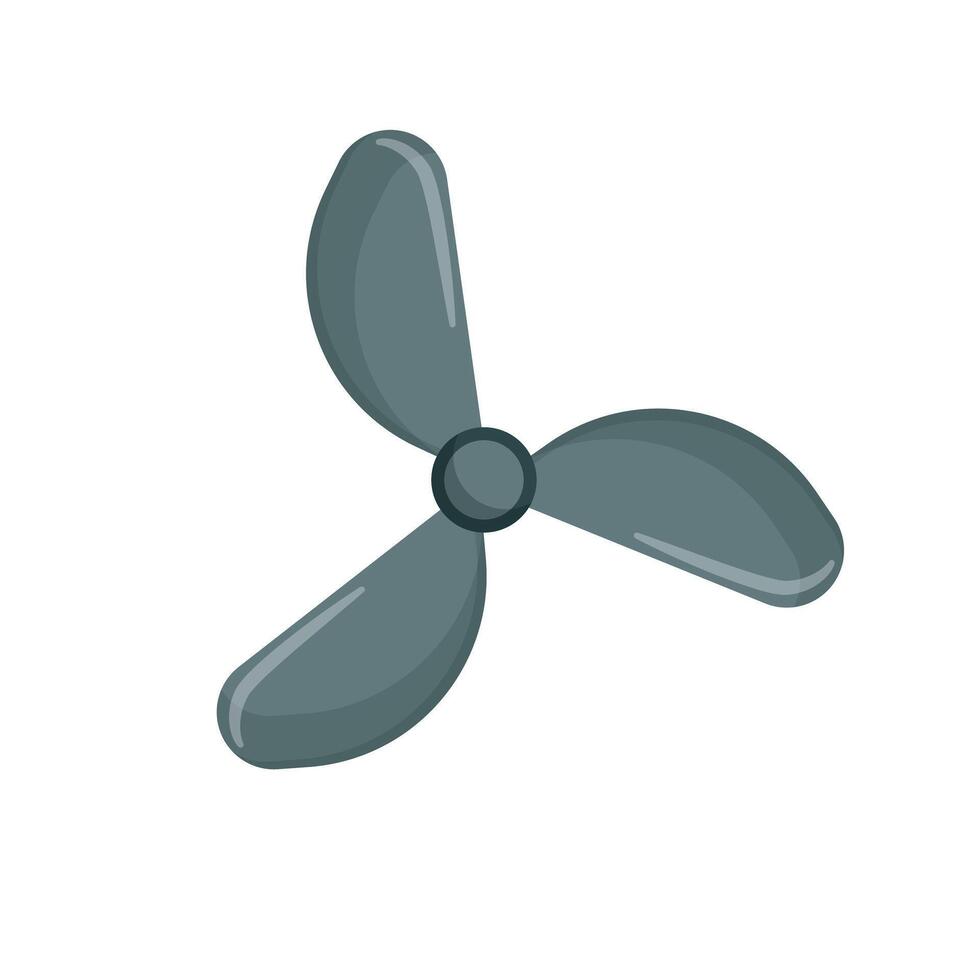 Gray Three-Blade Fan vector