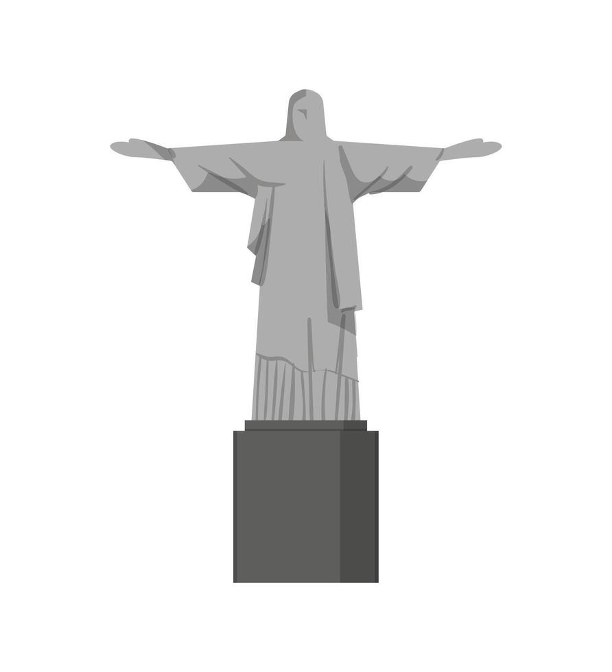 Christ the Redeemer Statue vector