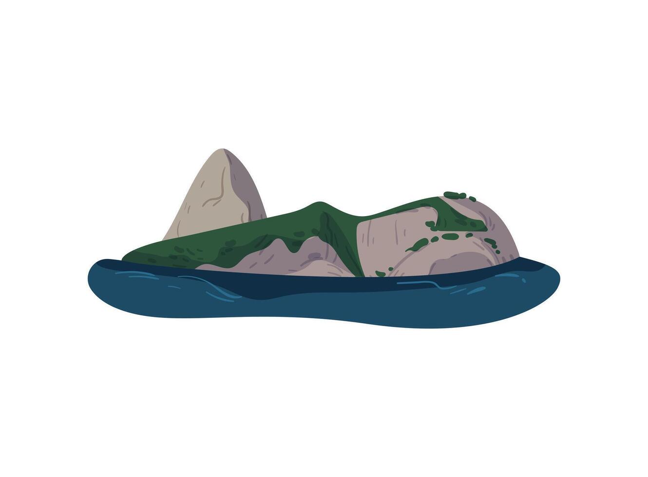 Sugarloaf Mountain illustration vector