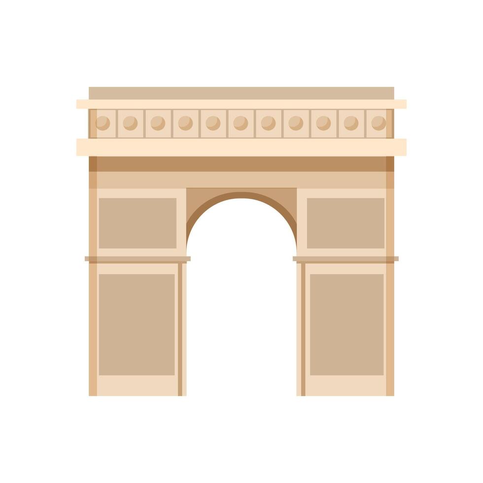 Parisian Arc Monument vector
