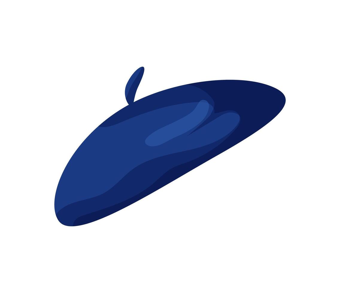 Blue French Beret vector
