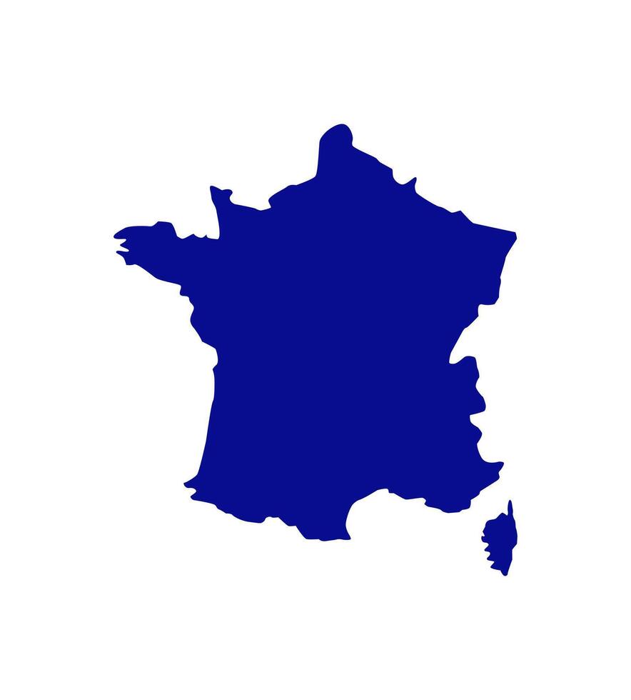 Map of France vector