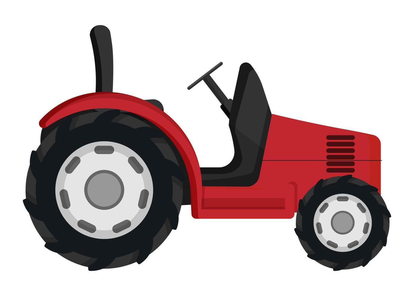 Red Mini Tractor vector