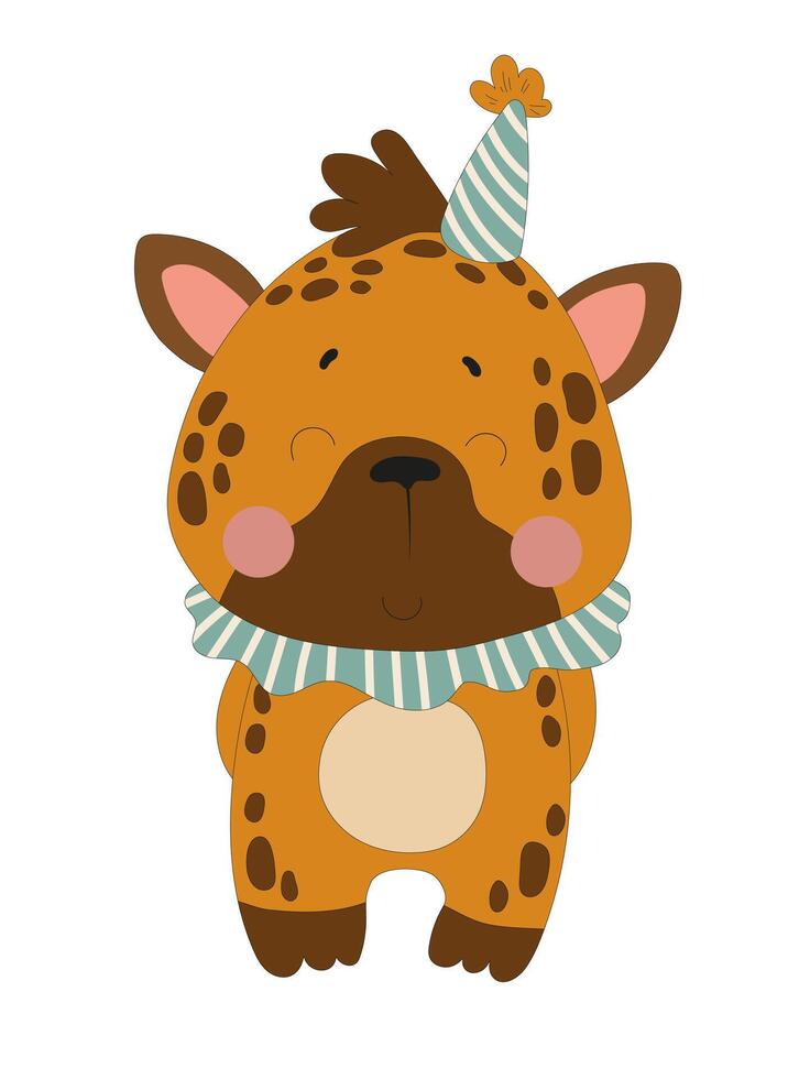 Happy Hyena in Costume vector
