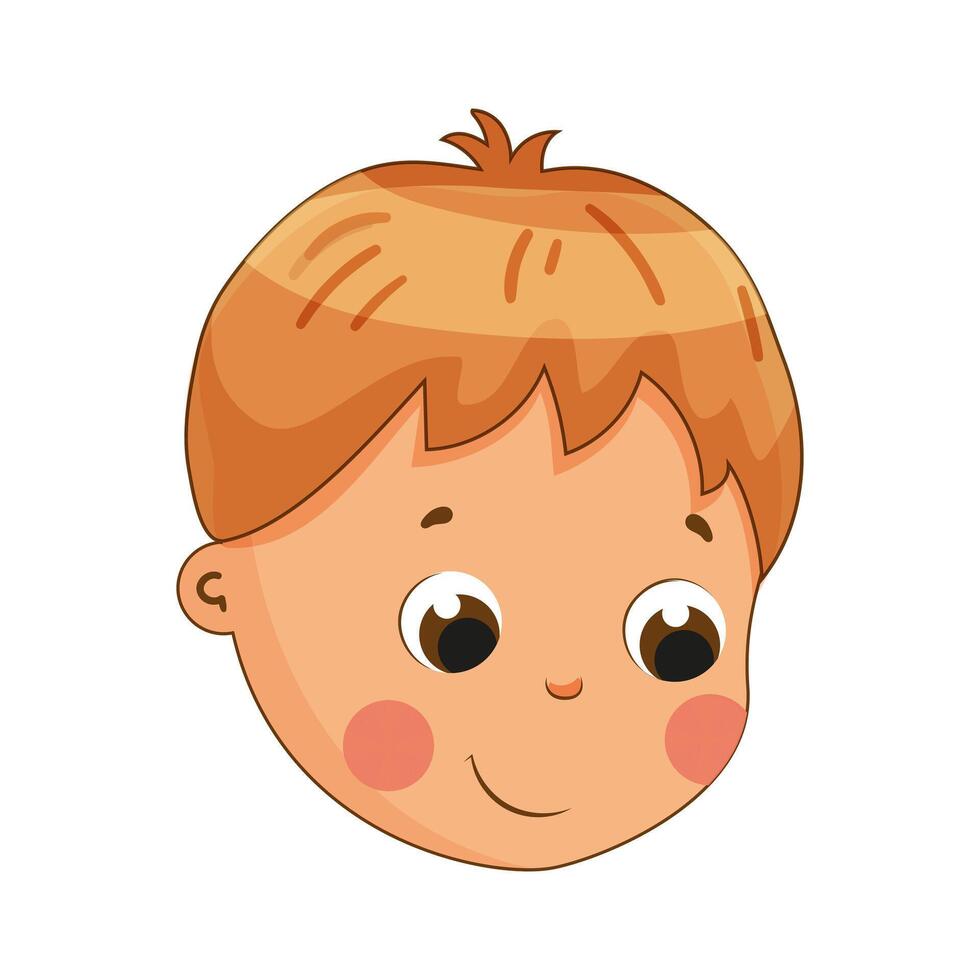 Boy Avatar Cute Expression vector