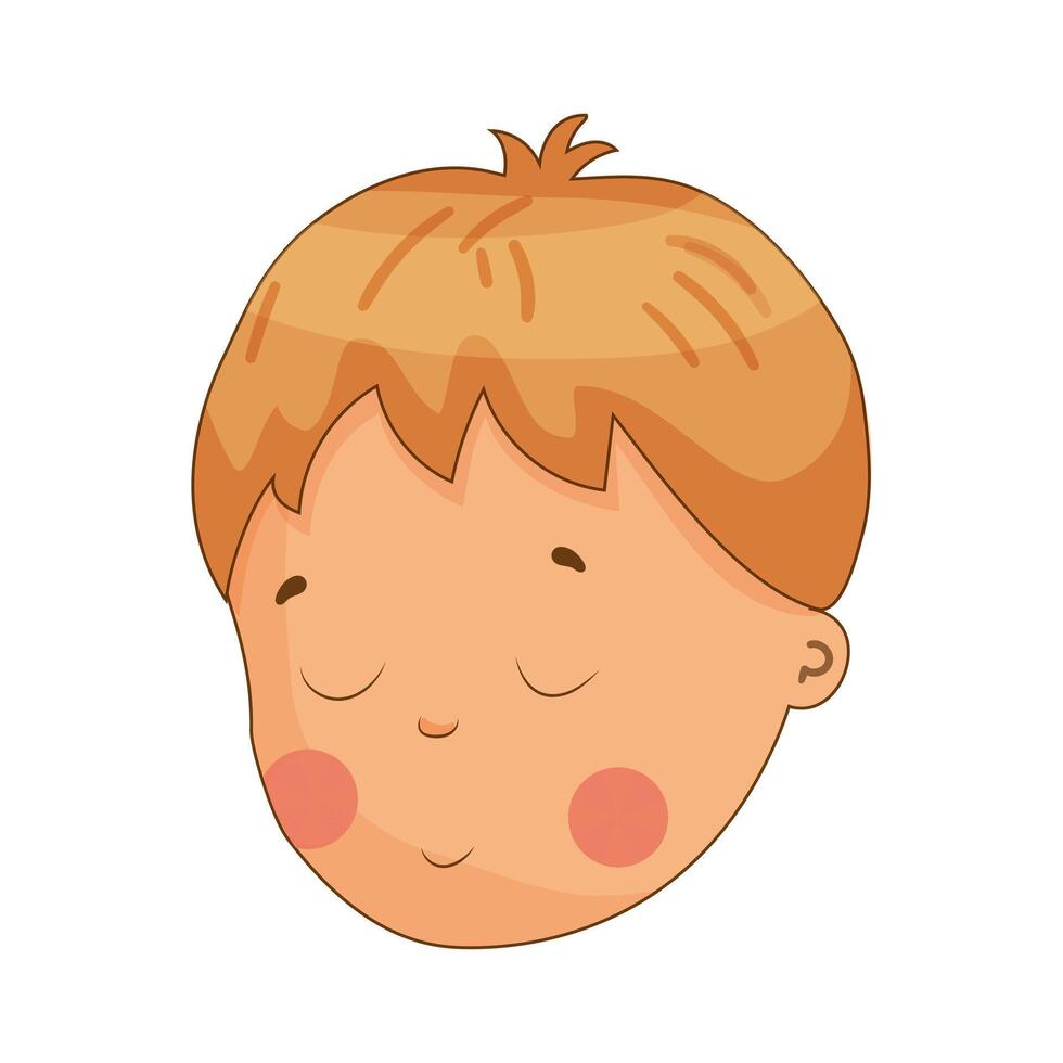 Sleeping Boy Avatar vector