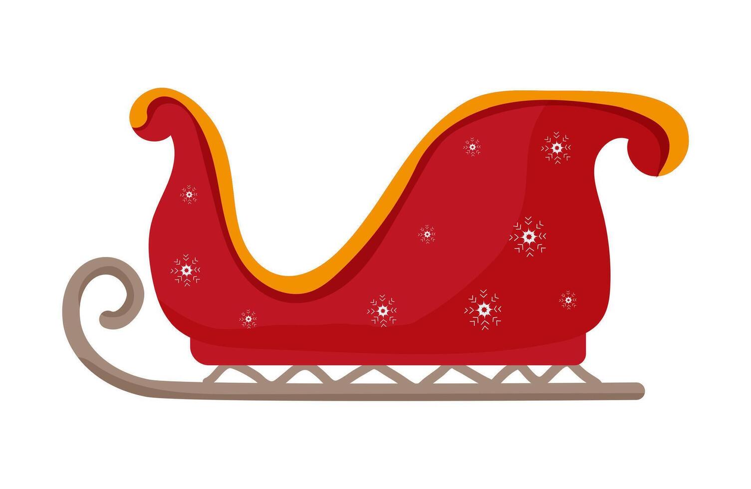 Cartoon Christmas Sleigh vector