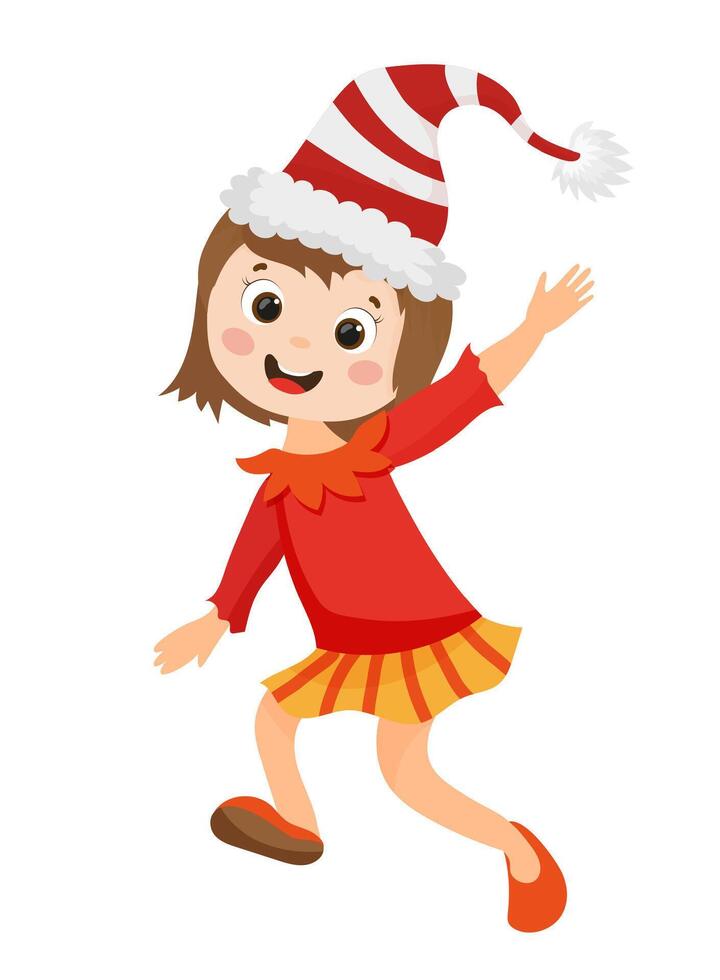 Elf Girl Dancing vector