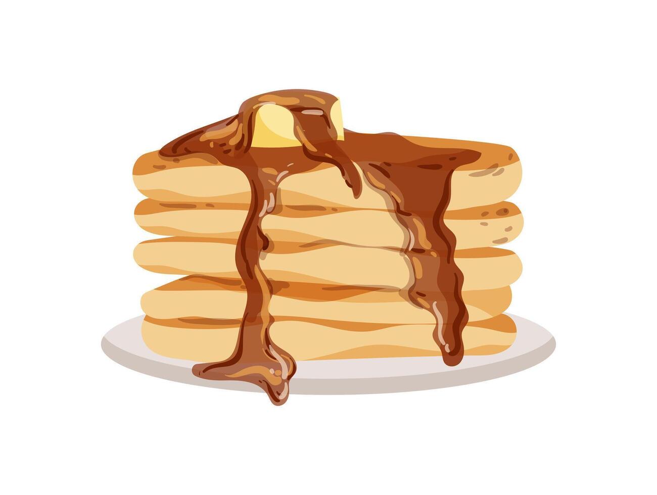 Pancakes with Syrup vector