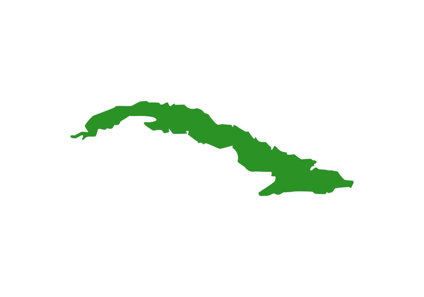 Map of Cuba vector