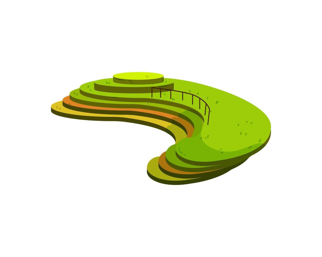 Green Rice Terraces vector