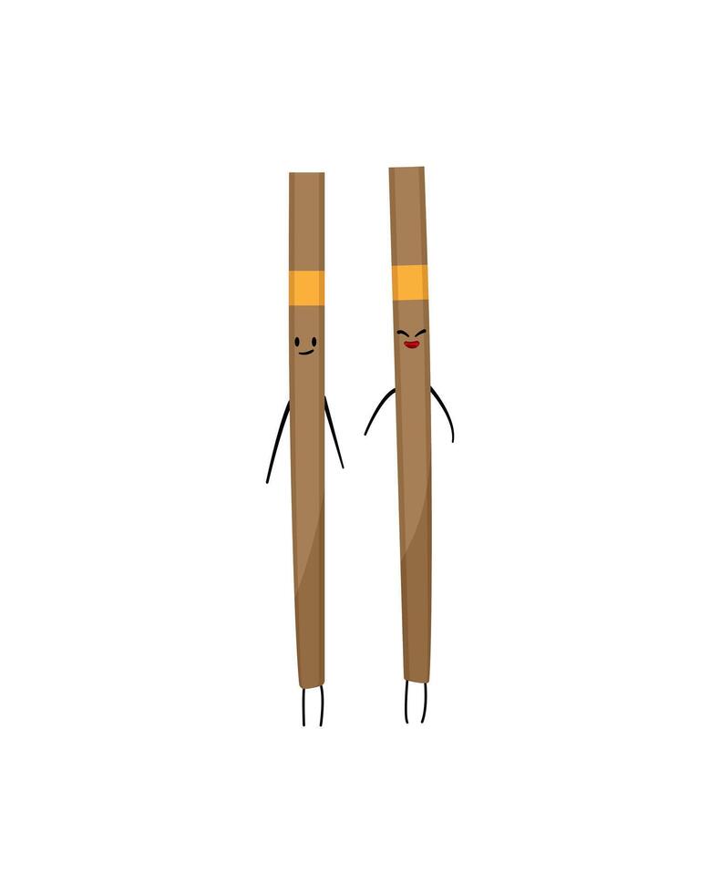 Wooden Medical Characters vector