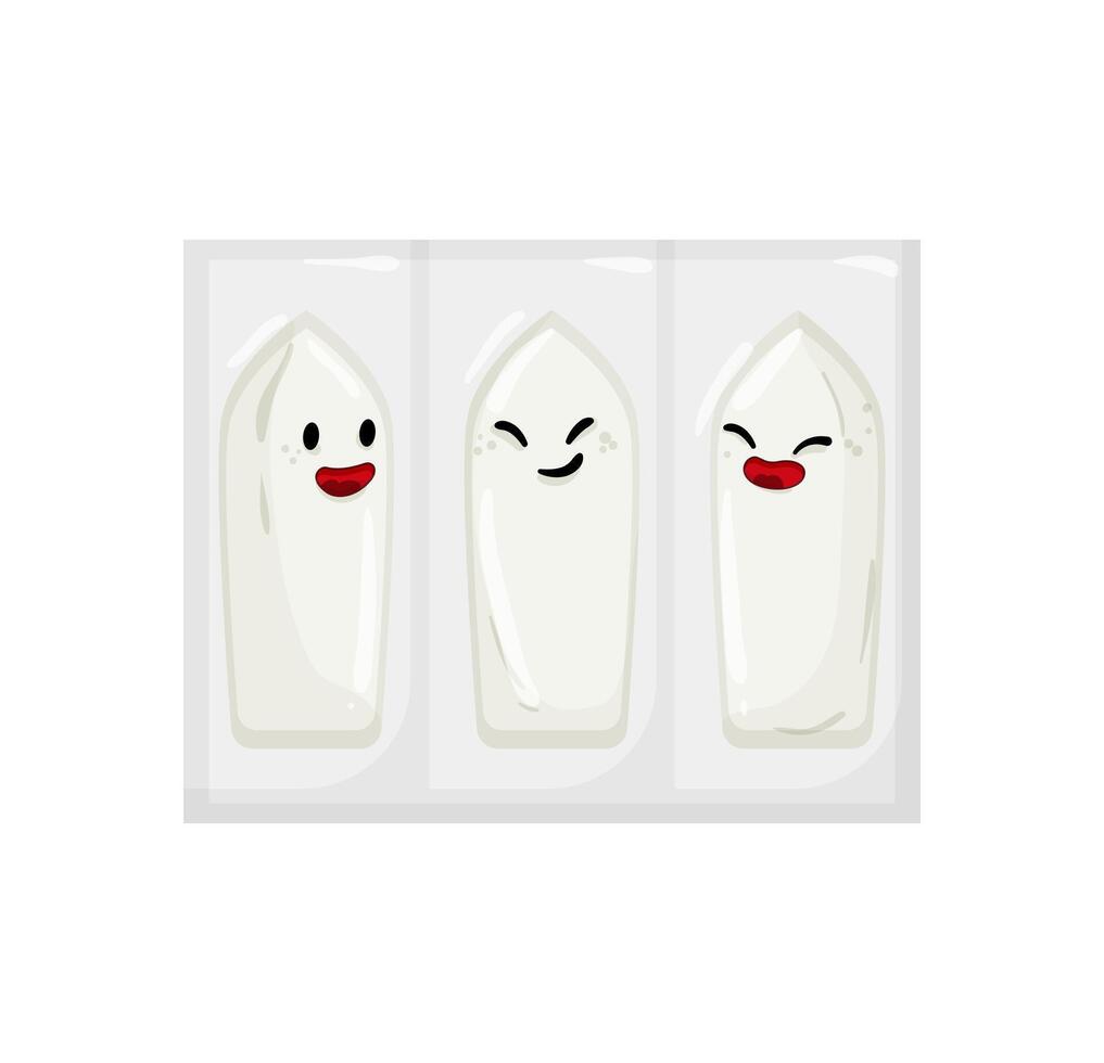Medical Suppository Characters vector