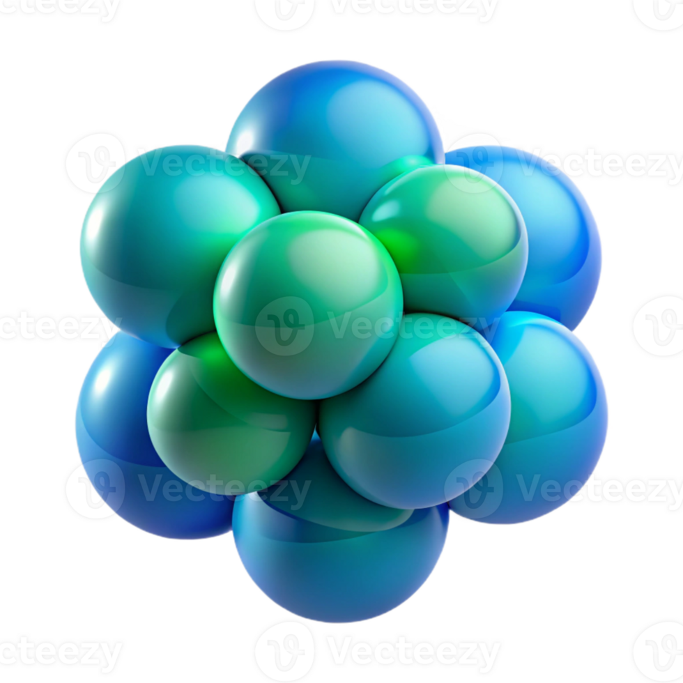 extraordinary artistic A series of overlapping, transparent spheres, rendered in a gradient of cool blues and greens, minimalist style genuine png