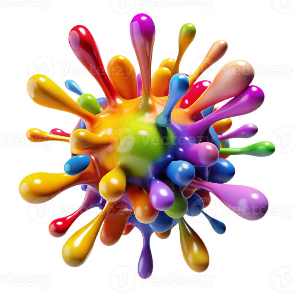serene traditional A chaotic explosion of colorful paint splatters, lit by a bright, studio light, abstract expressionism style exclusive png