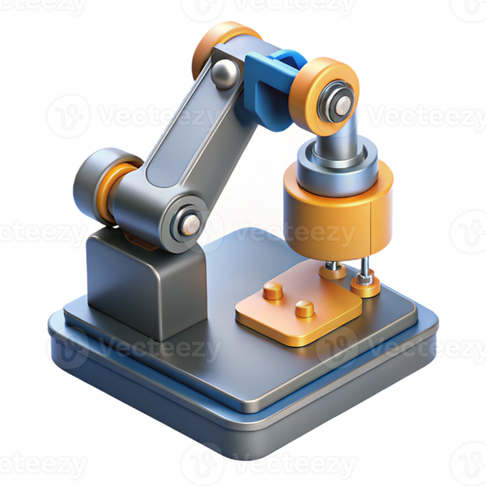 beautiful classic A robotic arm assembling a microchip, precise movements, industrial lighting, hyperrealistic style exclusive png
