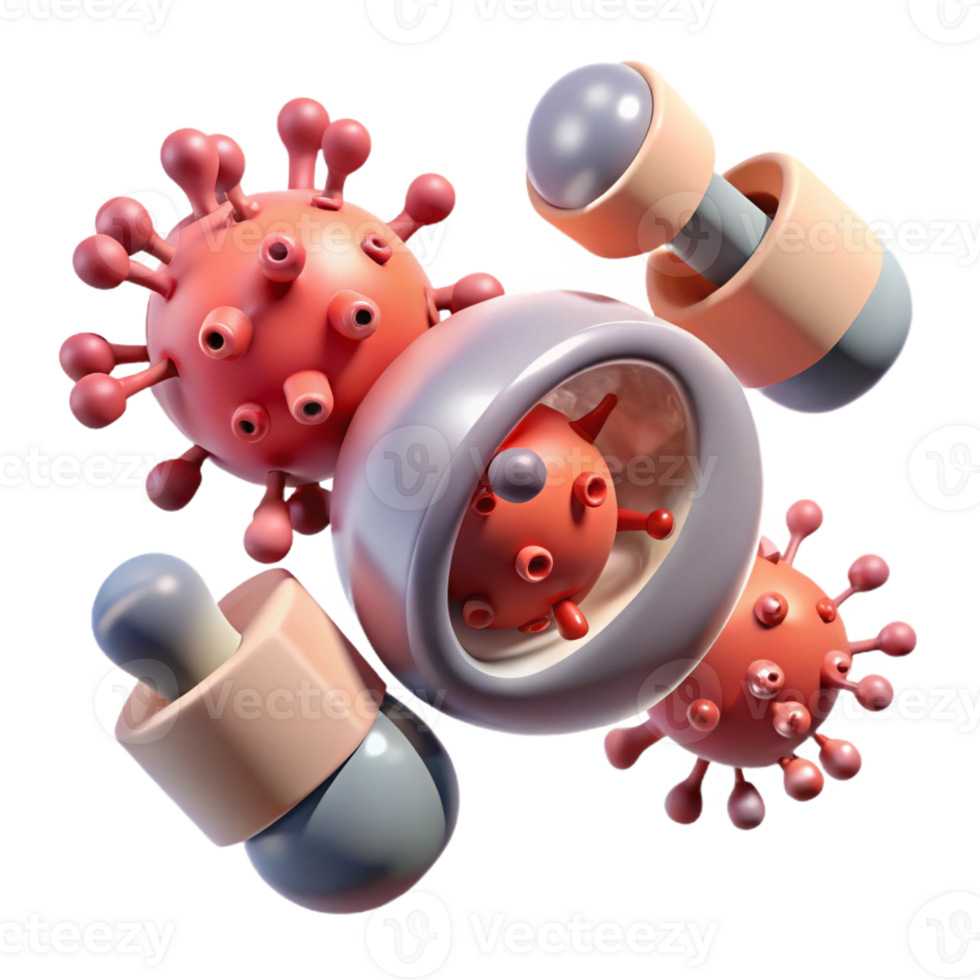 dramatic rustic A group of nanobots repairing damaged tissue, microscopic view, biological illustration style, soft lighting genuine png