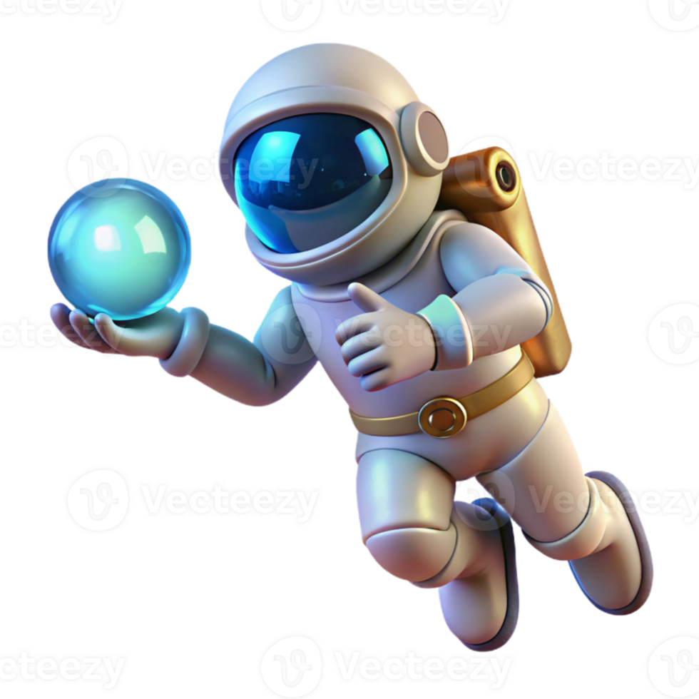 serene modern A lone astronaut, adrift in the void, clutching a glowing orb, rim lighting, cosmic horror style high quality png