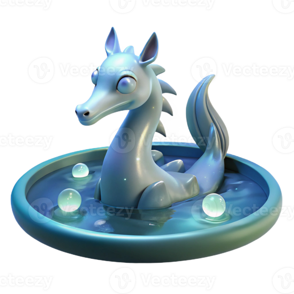 elegant classic A playful kelpie emerging from a shimmering lake, moonlight lighting, romanticism style high resolution png
