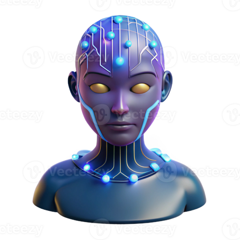 vibrant creative Human consciousness uploaded into a digital world, data stream lighting, cyberpunk style premium png