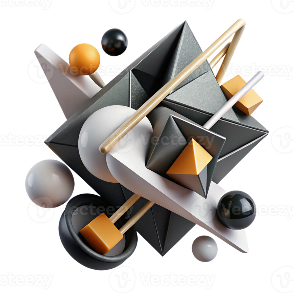 stunning rustic A dynamic composition of intersecting lines and geometric shapes, creating a sense of movement and energy. The color palette is limited to black and white 4K png