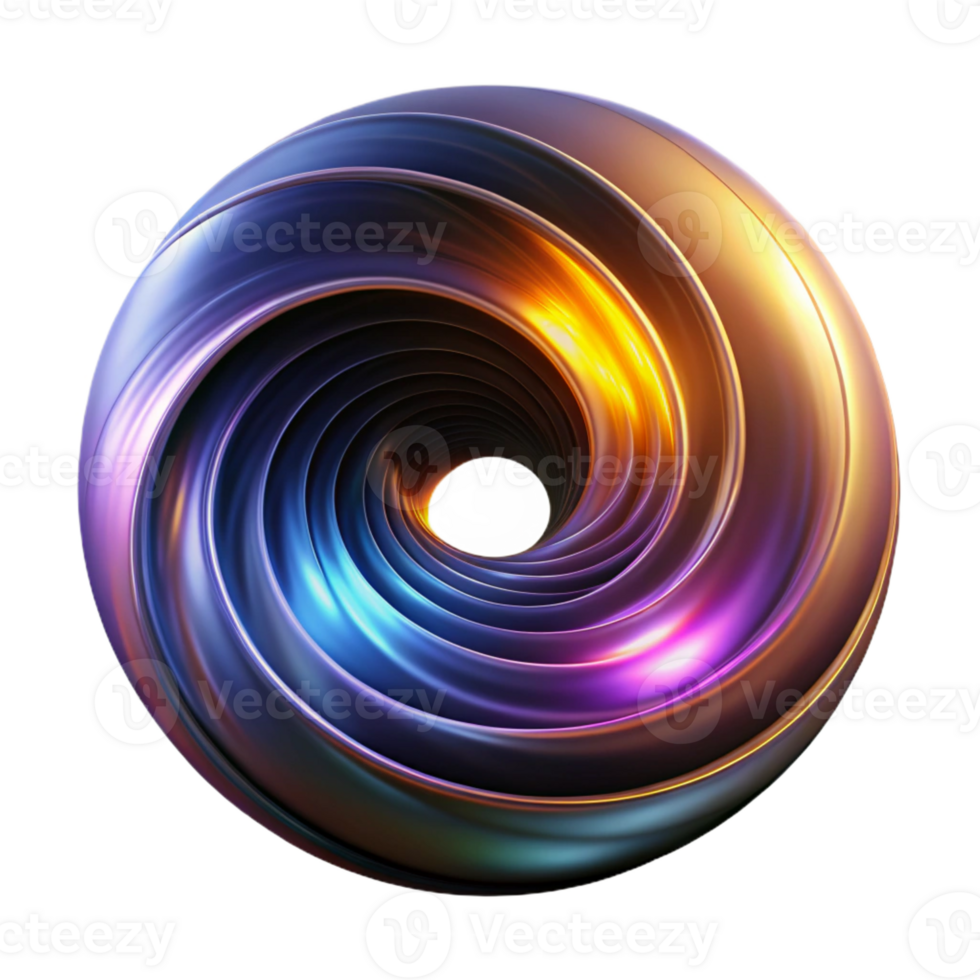 wonderful contemporary A dynamic, swirling vortex of light and color, resembling a black hole. Bright, intense lighting genuine png