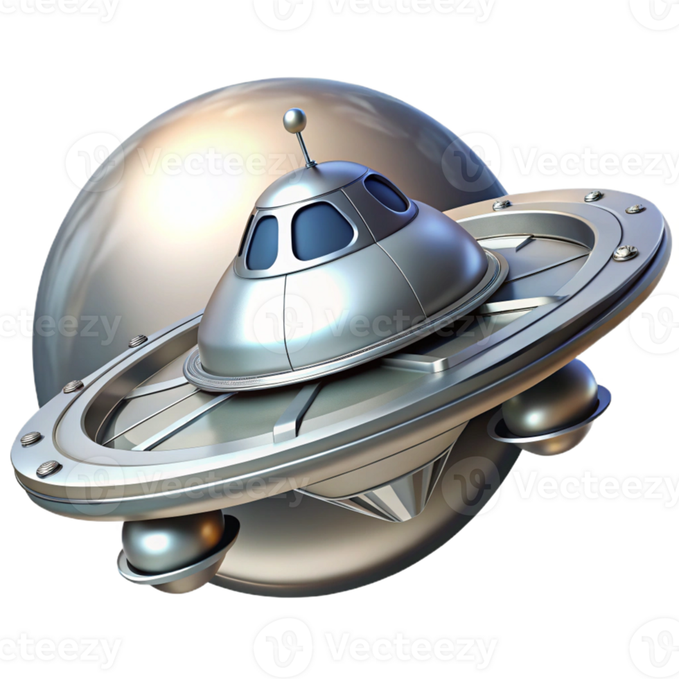 wonderful abstract A sleek, silver spaceship docked at a bustling space station orbiting a gas giant. Bright lighting, photorealistic style genuine png