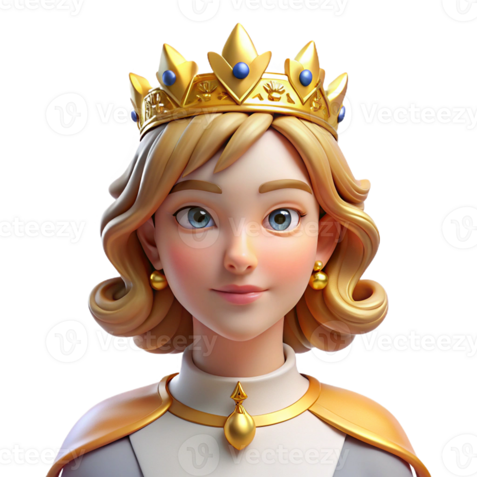 magnificent artistic Portrait of a majestic queen with an elaborate crown of gold and jewels, a regal expression, lit by soft, diffused light, in the style of classical portraiture genuine png