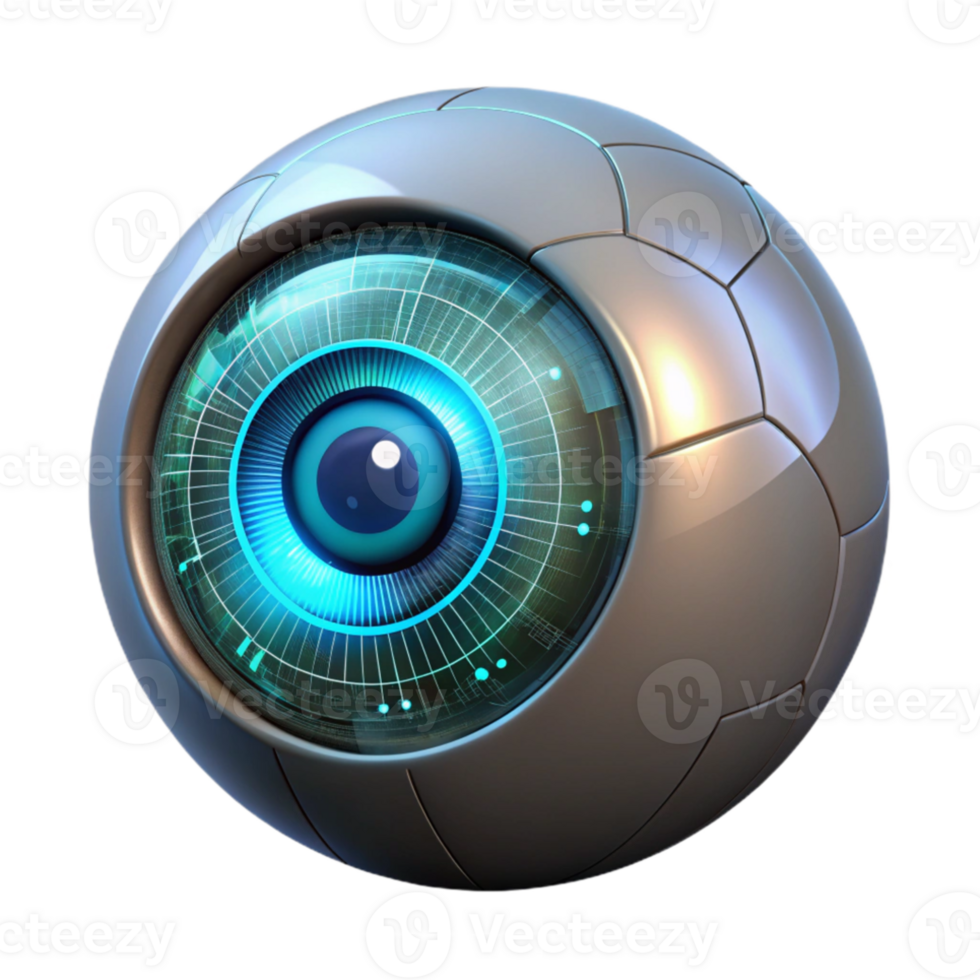 beautiful traditional A close-up of a cyborg's eye, displaying complex data streams and holographic projections, illuminated by a bright, internal light source. Style cyberpunk high resolution png