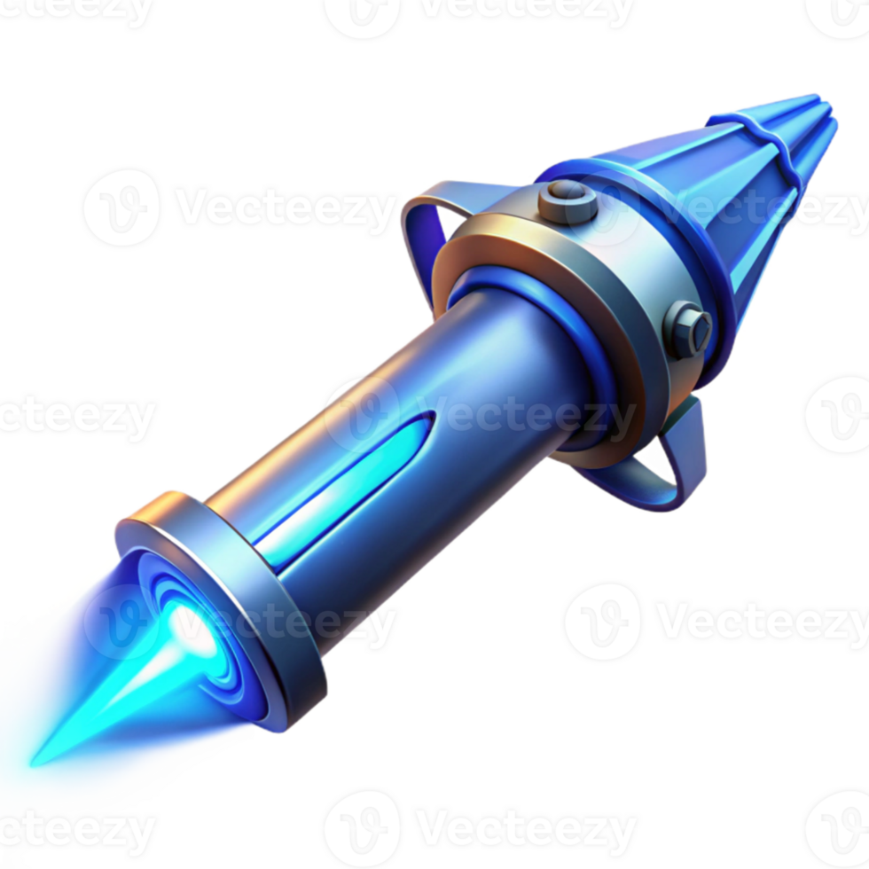 beautiful abstract A powerful energy beam emanating from a futuristic weapon, illuminating a dark, alien landscape with an intense blue light. Style science fiction illustration 4K png