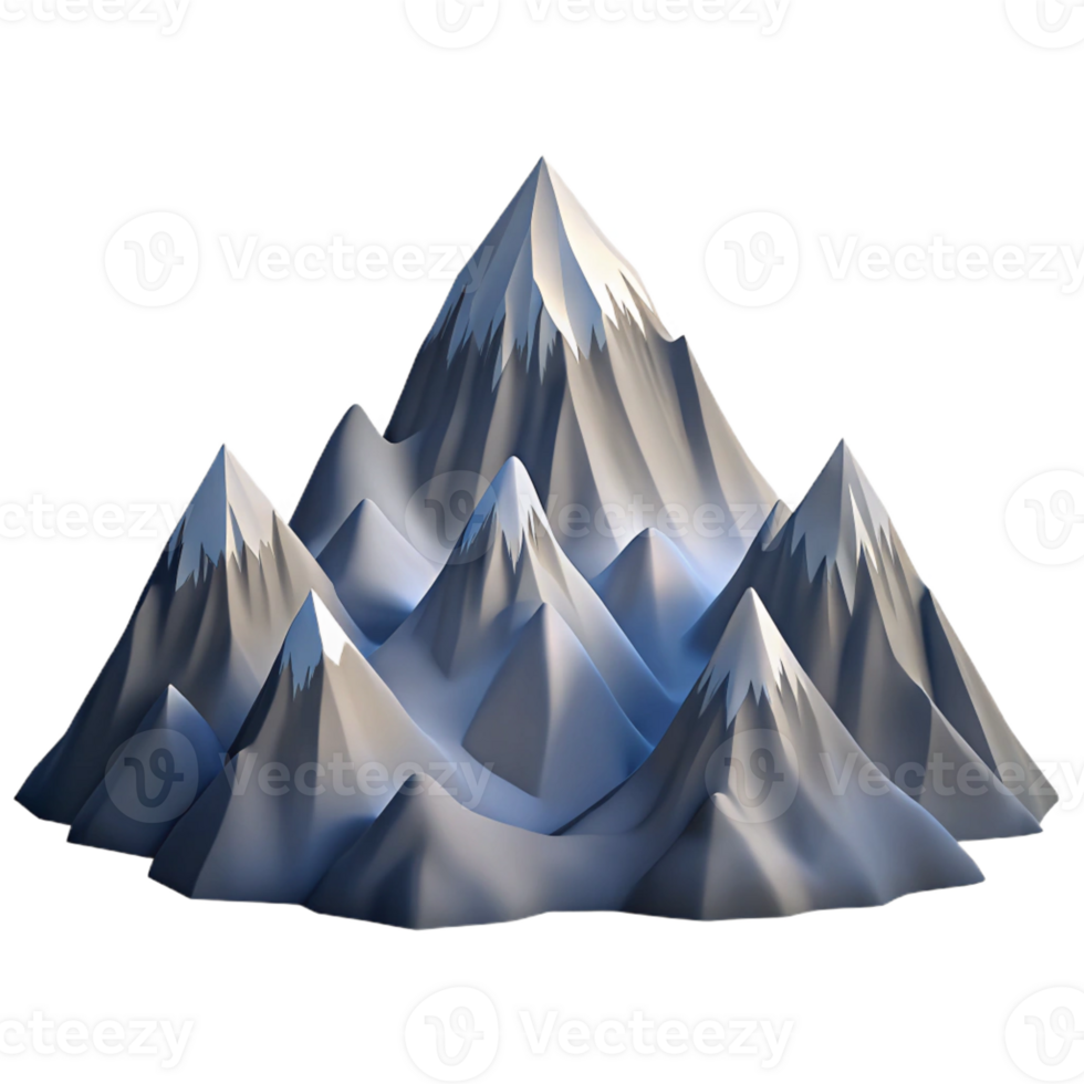 wonderful classic A majestic mountain range, snow-capped peaks, dramatic lighting, realistic style, aerial view, premium png