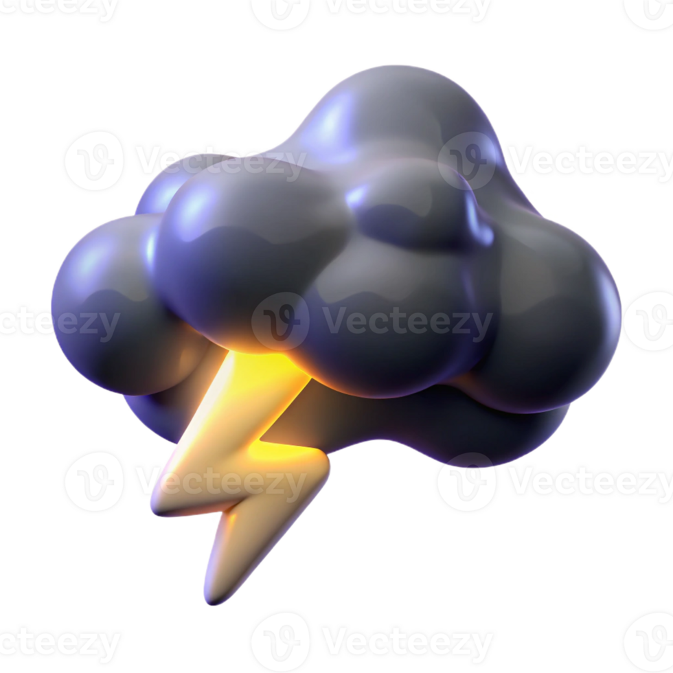 serene contemporary A lightning strike illuminating a dark stormy sky, dramatic lighting, realistic style, high resolution png