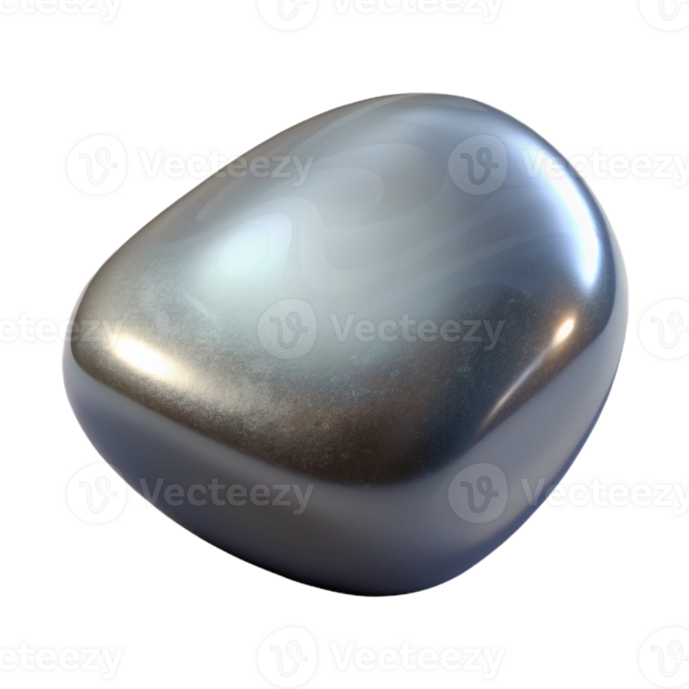elegant vintage A single, polished river stone, smooth and reflective surface, studio lighting, photorealistic rendering 4K png