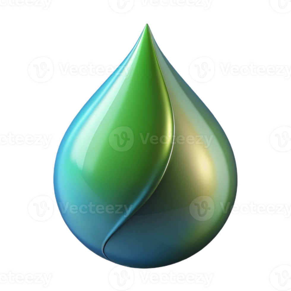 beautiful creative A single, perfect raindrop on a leaf, reflective surface, macro photography 4K png