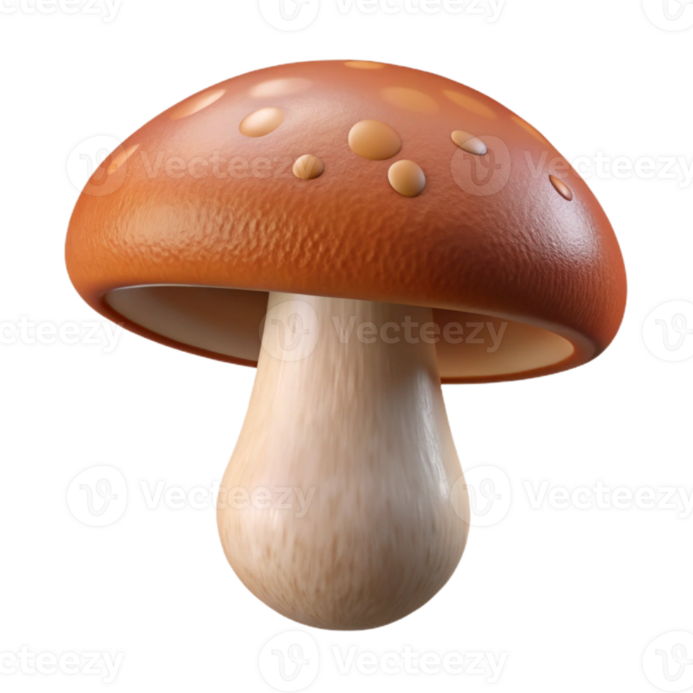 elegant vintage A close-up of a mushroom cap, intricate texture, soft lighting, botanical illustration 4K png