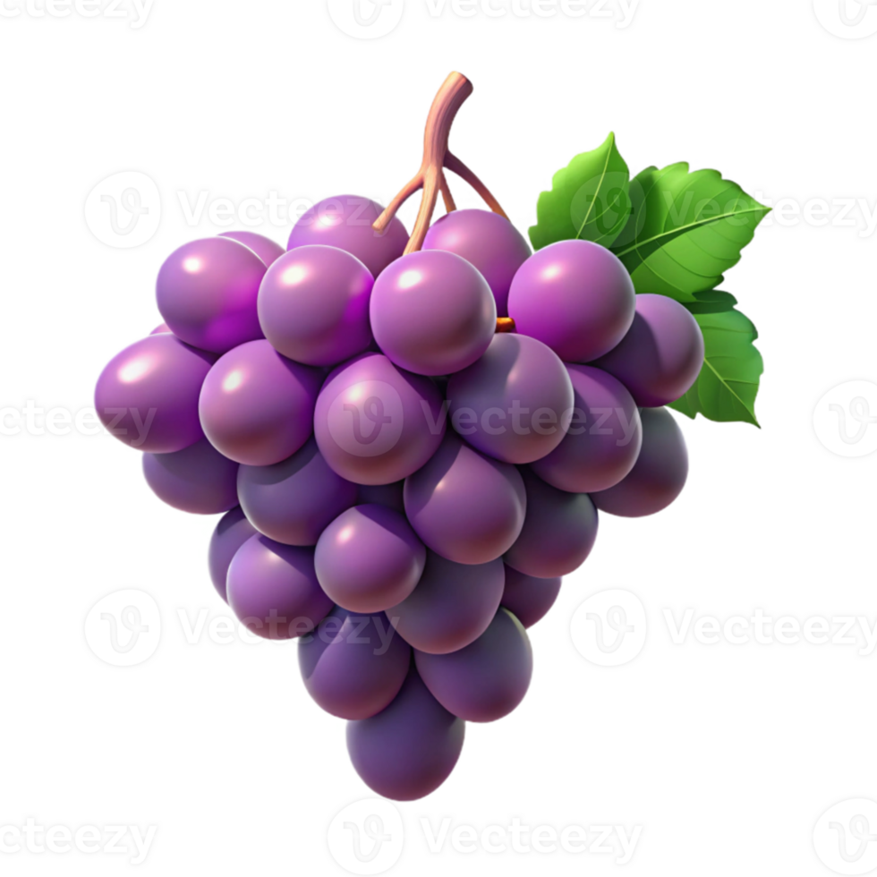 dramatic abstract A cluster of grapes on a vine, ripe and juicy, natural lighting original png
