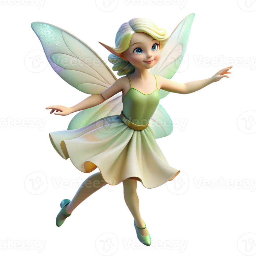 magnificent contemporary A playful fairy with delicate wings and a shimmering dress, dancing in a sunlit meadow. Soft lighting, impressionist style exclusive png