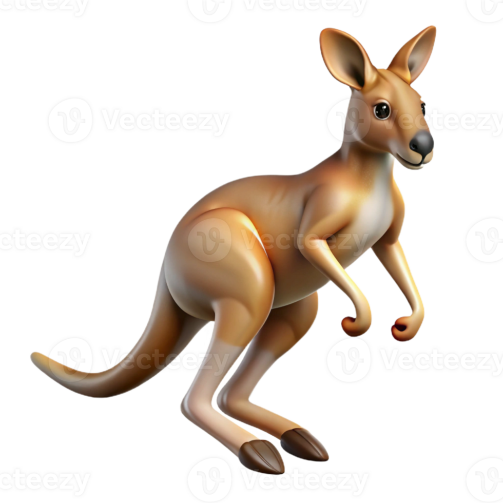 impressive traditional A curious kangaroo hopping across the outback, Australian desert setting, harsh midday sun, photorealistic style high resolution png