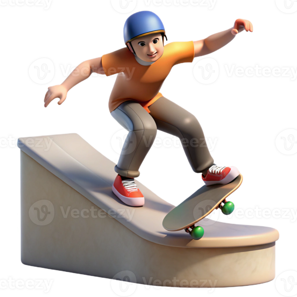 elegant vintage A skateboarder performing a trick in a concrete skatepark. Urban sports style, dynamic lighting original png