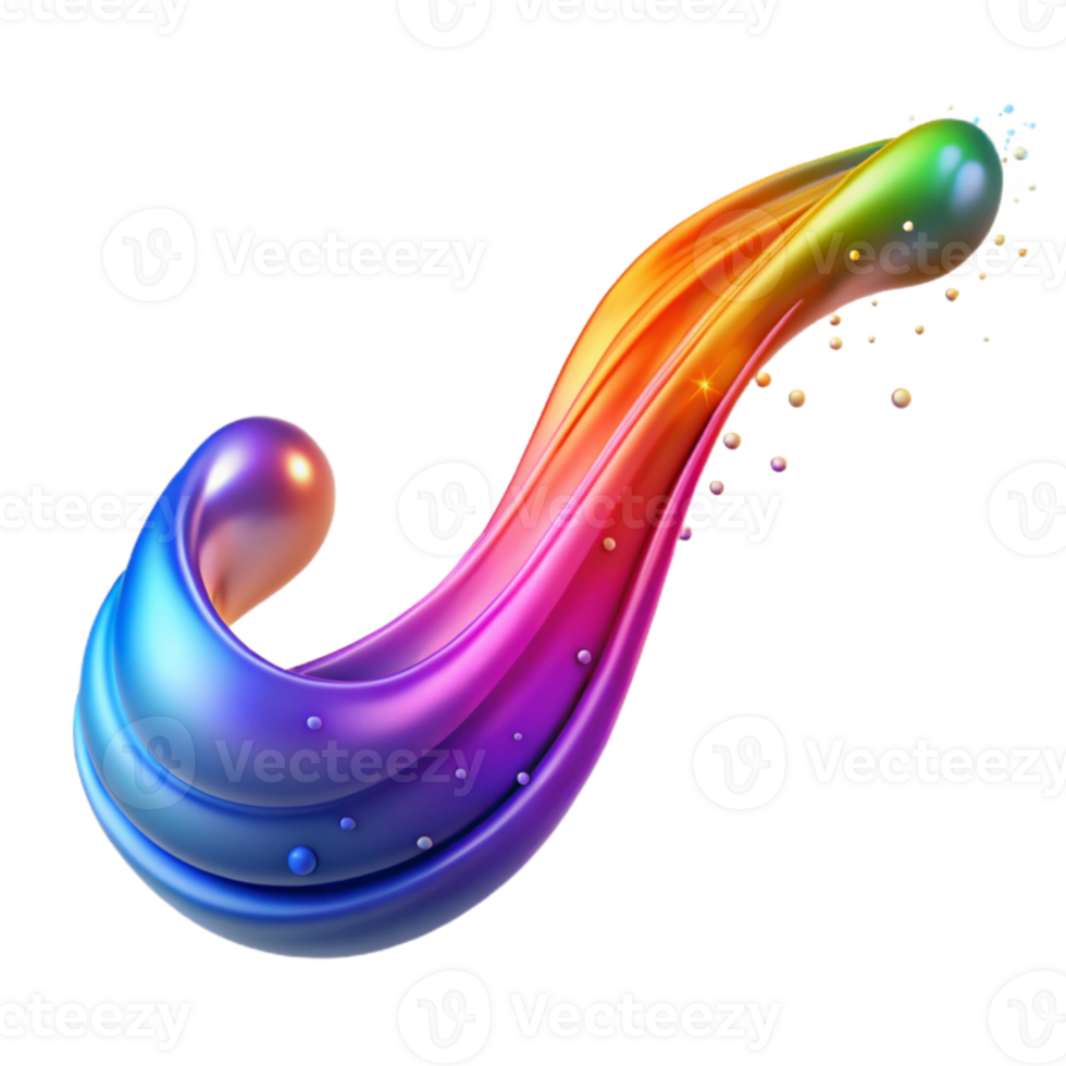 stunning abstract A dynamic flow of colorful particles, resembling a stream of light, with a long exposure effect high quality png